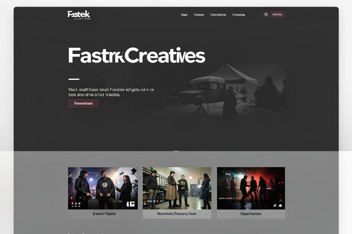 FastCreek Creatives website designed and built by Vsure Growth